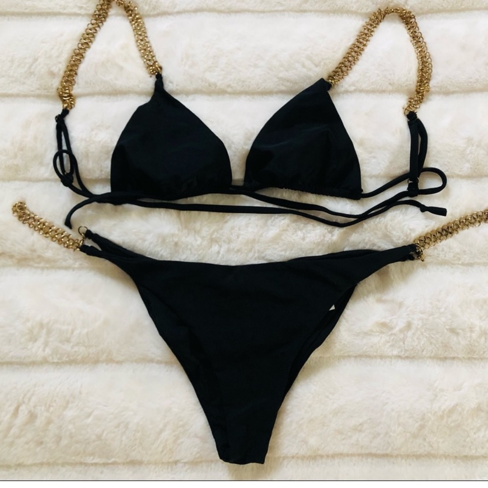 Beach Riot x Luv AJ Chain Bikini Bottoms NWT